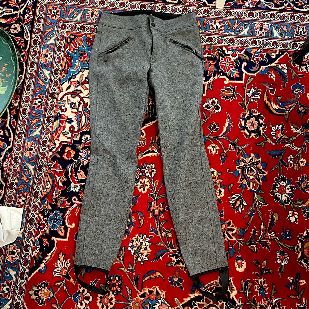 Frauenschuh Women’s Stirrup Wool Blend Ski Trousers Size Large